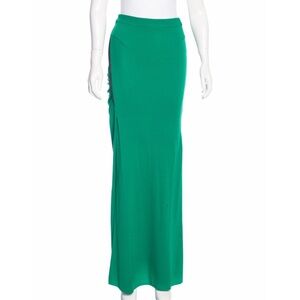 YIGAL AZROUEL Ruched Maxi Green Skirt YIG0703-ID